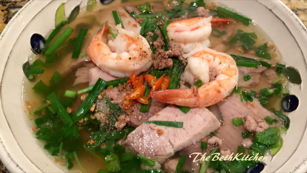 Hủ tiếu - Vietnamese pork and shrimp noodle soup