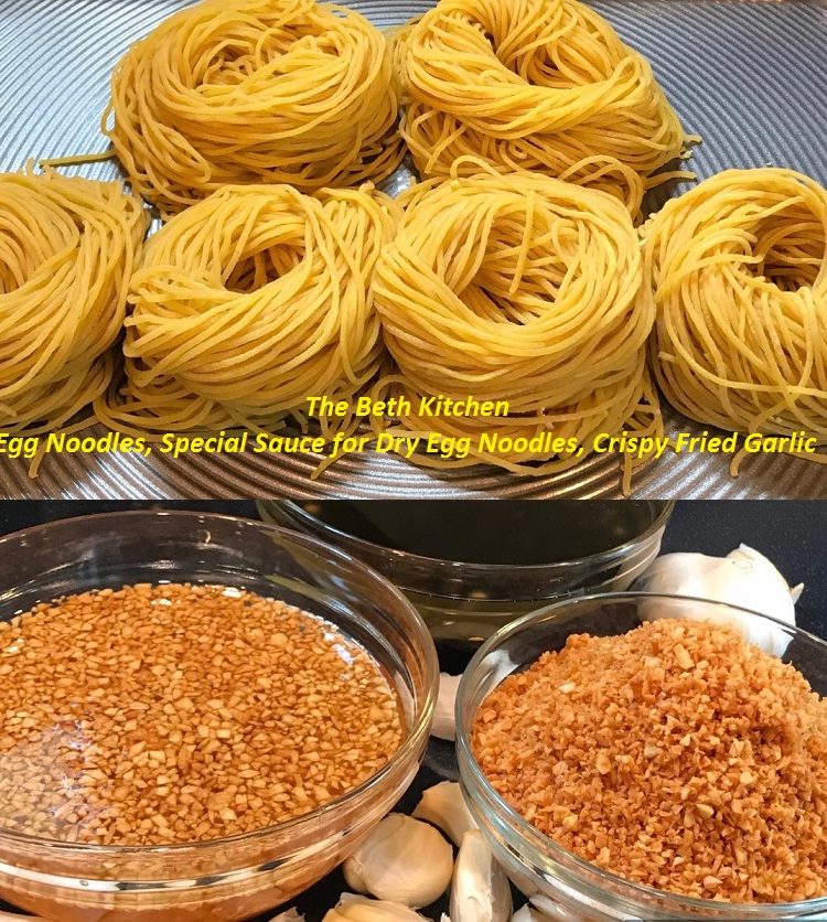 How to make Egg Noodles by Phillips Pasta Maker, Sauce for Dry Egg Noodles, Crispy Fried Garlic.