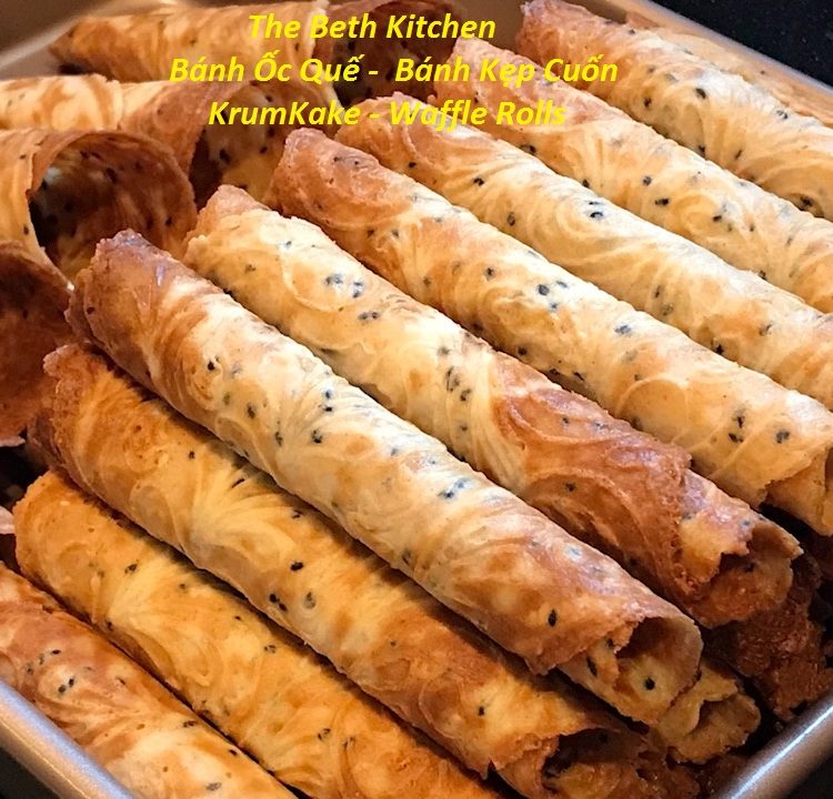 Crispy Waffle Rolls _ KrumKake Recipe very crispy and delicious